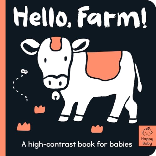 Hello Farm A high-contrast book for babies [Board book]