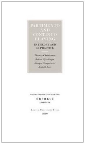 Partimento and Continuo Playing In Theory and in Practice [Paperback]