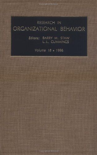 Research In Organizational Behaviour An Annual Series Of Analytical Essays And  [Hardcover]