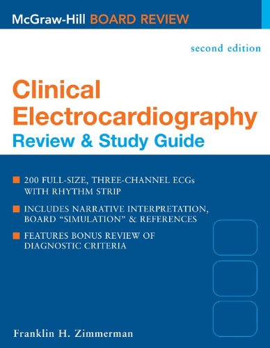 Clinical Electrocardiography Review & Study Guide, Second Edition [Paperback]