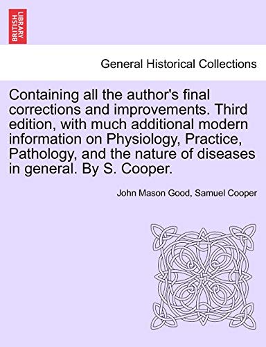 Containing All The Author's Final Corrections And Improvements. Third Edition, W [Paperback]