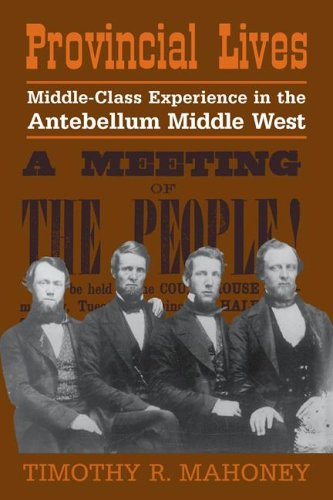 Provincial Lives Middle-Class Experience in the Antebellum Middle West [Paperback]