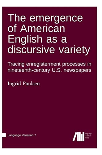 Emergence Of American English As A Discursive Variety