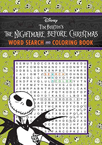 Disney Tim Burton&39s The Nightmare Before Christmas Word Search and Coloring  [Paperback]