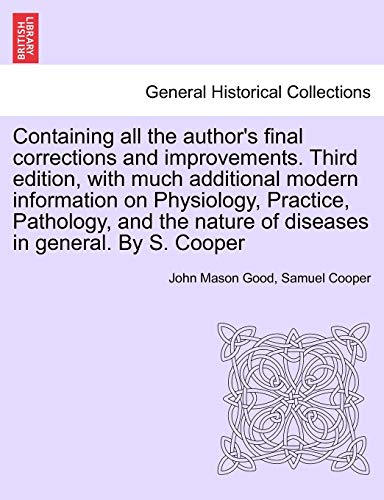 Containing All The Author's Final Corrections And Improvements. Third Edition, W [Paperback]