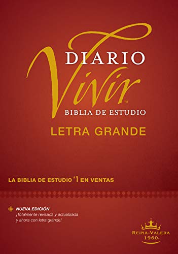 Biblia de estudio del diario vivir RVR60, letra grande (Letra Roja, Tapa dura) [Hardcover]