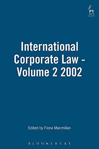 International Corporate Law - Volume 2 2002 [Hardcover]