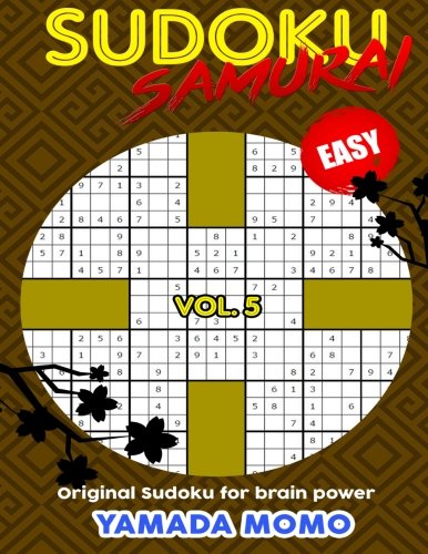 Sudoku Samurai Easy Original Sudoku For Brain Power Vol. 5 Include 100 Puzzles [Paperback]