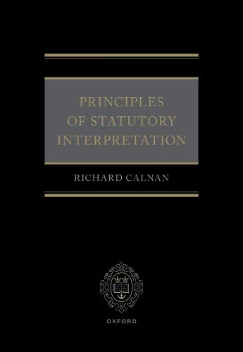 Principles of Statutory Interpretation [Hardcover]