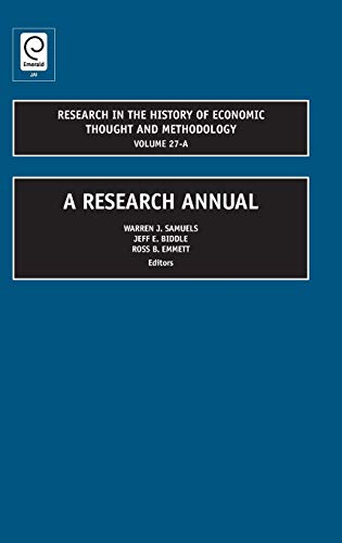 Research In The History Of Economic Thought And Methodology A Research Annual ( [Hardcover]