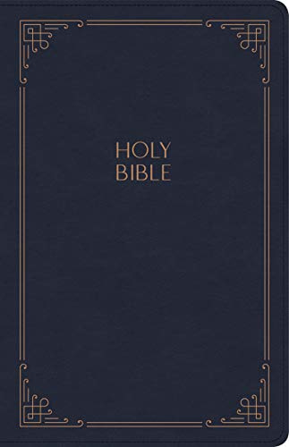 KJV Large Print Personal Size Reference Bible, Navy Leathertouch [Unknown]