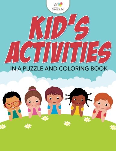 Kids' Activities in a Puzzle and Coloring Book [Paperback]