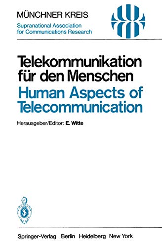 Telekommunikation fr den Menschen / Human Aspects of Telecommunication Individ [Paperback]