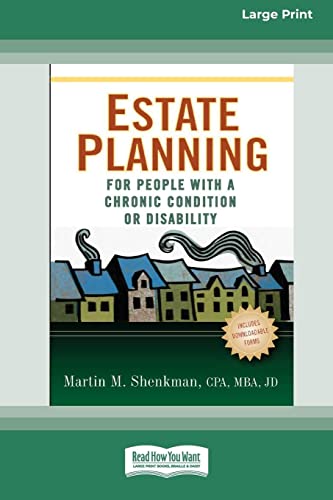 Estate Planning For People With A Chronic Condition Or Disability (16pt Large Pr