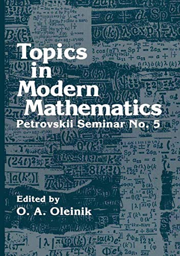 Topics in Modern Mathematics Petrovskii Seminar [Paperback]