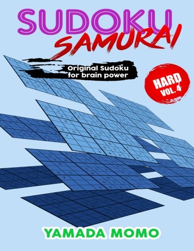 Sudoku Samurai Hard Original Sudoku For Brain Power Vol. 4 Include 100 Puzzles [Paperback]