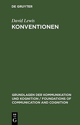 Konventionen  Eine Sprachphilosophische Abhandlung [Hardcover]