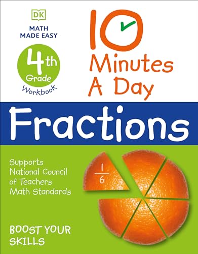10 Minutes a Day Fractions, 4th Grade [Paperback]