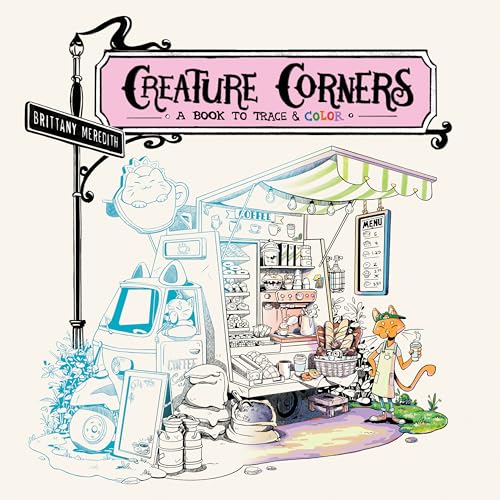 Creature Corners A Book to Trace and Color [Paperback]
