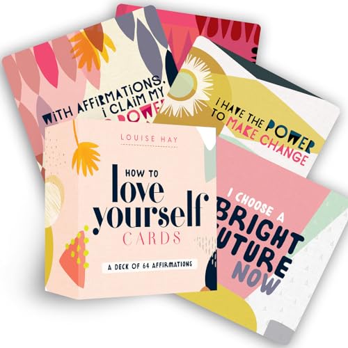 How to Love Yourself Cards Self-Love Cards with 64 Positive Affirmations for Da [Cards]