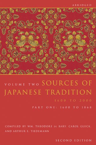 Sources of Japanese Tradition, Abridged 1600 to 2000 Part 2 1868 to 2000 [Hardcover]