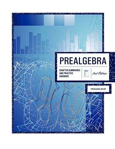 Prealgebra Chapter Summaries & Practice Answers, With Medical Applications, 2nd [Paperback]