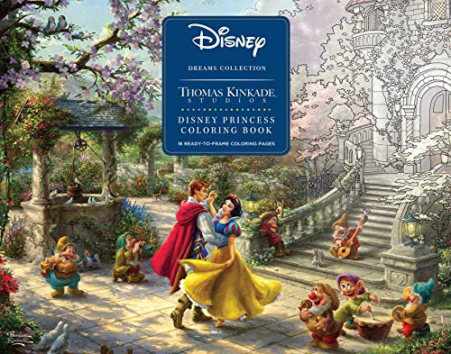 Disney Dreams Collection Thomas Kinkade Studios Disney Princess Coloring Poster [Paperback]