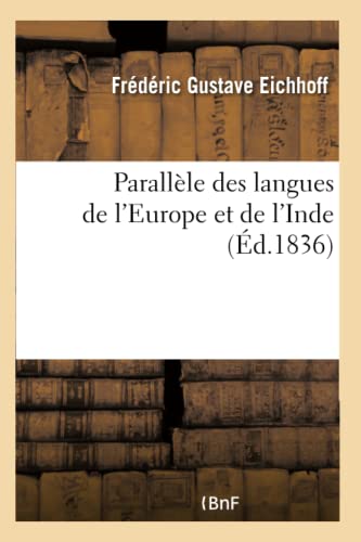 Parallele Des Langues De L'Europe Et De L'Inde