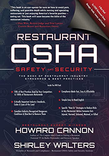 Restaurant Osha Safety And Security The Book Of Restaurant Industry Standards & [Paperback]