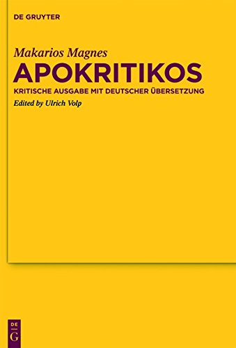 Apokritikos  Kritische Ausgabe mit Deutscher bersetzung [Hardcover]