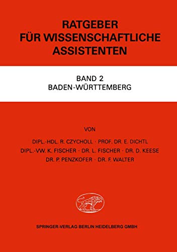 Ratgeber fr Wissenschaftliche Assistenten Band 2 Baden-Wrttemberg [Paperback]