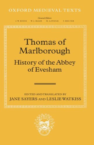 Thomas of Marlborough History of the Abbey of Evesham [Hardcover]