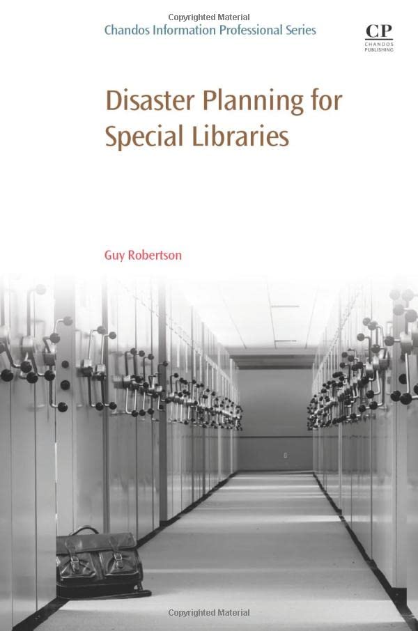 Disaster Planning for Special Libraries [Paperback]