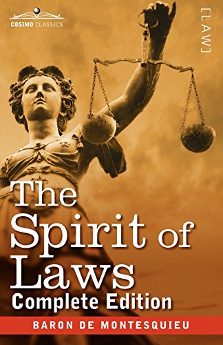 The Spirit Of Laws [Paperback]