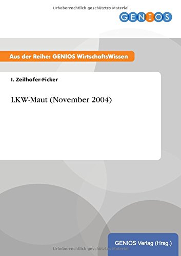 Lkw-Maut (november 2004) (german Edition) [Paperback]