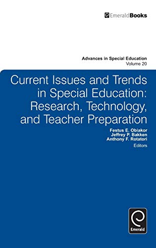 Current Issues and Trends in Special Education  Research, Technology, and Teach [Hardcover]