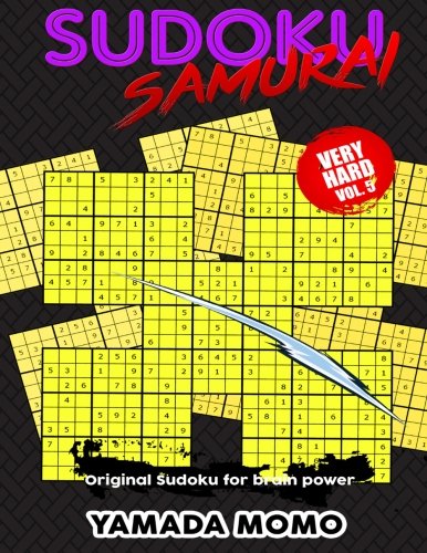 Sudoku Samurai Very Hard Original Sudoku For Brain Power Vol. 5 Include 100 Pu [Paperback]