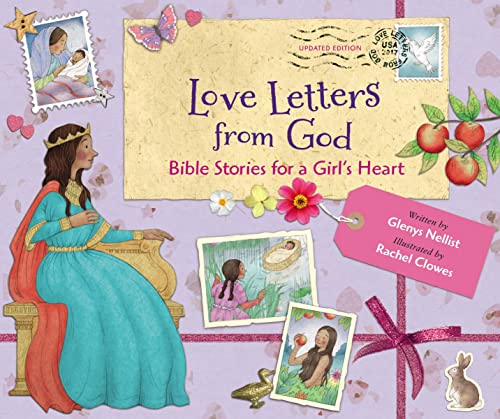 Love Letters from God Bible Stories for a Girls Heart, Updated Edition Bible  [Hardcover]