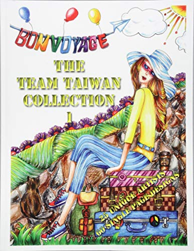 The Team Taiwan Collection 1 Adult Coloring Book 25 Artists 60 Designs (volume  [Paperback]