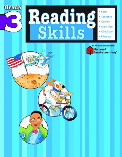 Reading Skills Grade 3 (Flash Kids Harcourt Family Learning) [Paperback]