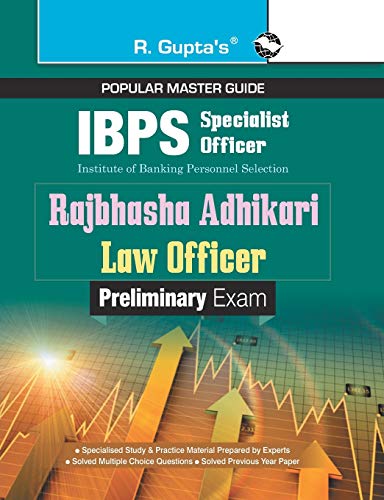 Ibps (Specialist Officer) Rajbhasha Adhikari / Law Officer (Preliminary) Exam Gu