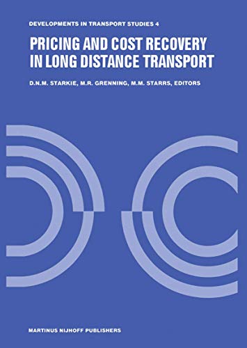 Pricing and Cost Recovery in Long Distance Transport [Hardcover]