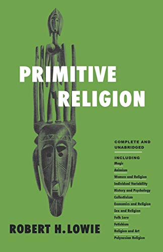 Primitive Religion [Paperback]