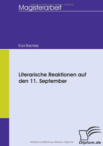 Literarische Reaktionen Auf Den 11 September [Paperback]