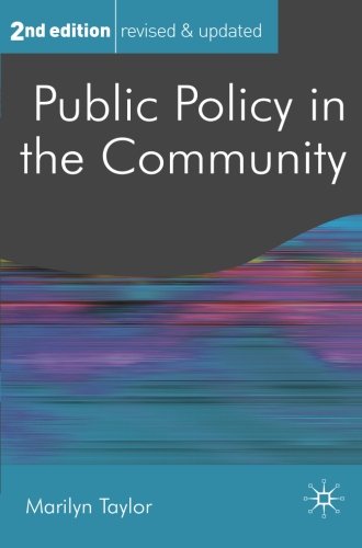 Public Policy in the Community [Paperback]