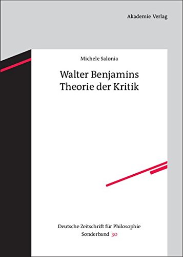 Walter Benjamins Theorie der Kritik [Hardcover]