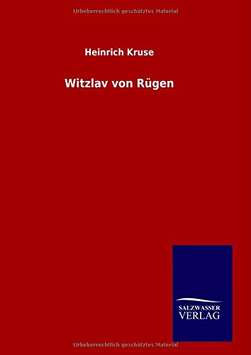 Witzlav Von R|gen (german Edition) [Hardcover]
