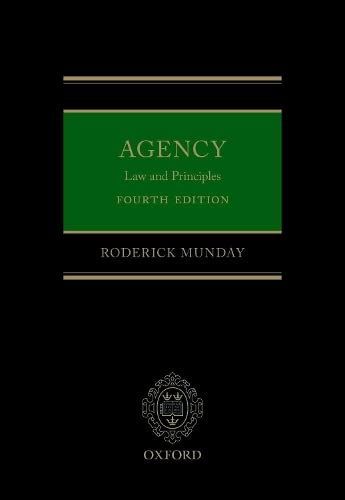 Agency: Law and Principles [Hardcover]