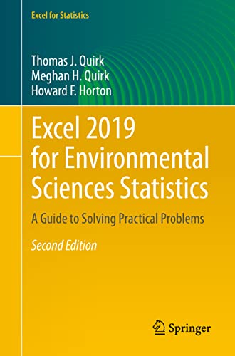 Excel 2019 for Environmental Sciences Statistics A Guide to Solving Practical P [Paperback]