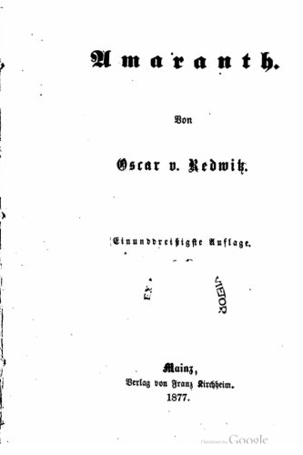 Amaranth (german Edition) [Paperback]